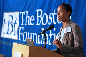 Lauren Smith speaking  photo